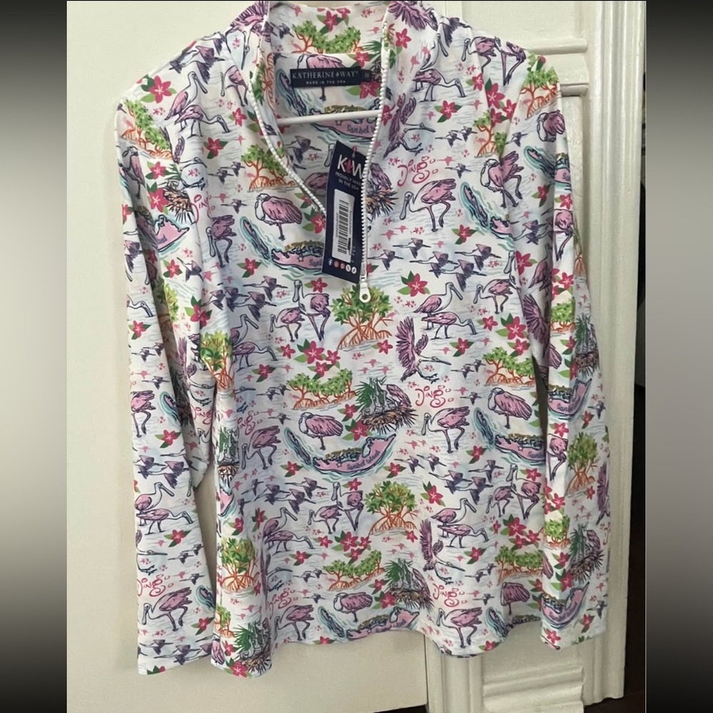 Katherine Way Sanibel Island Quarter Zip - NEW WITH TAG